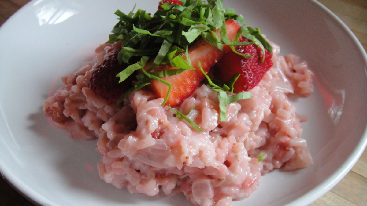 Strawberry Risotto Recipe | Cook the Book