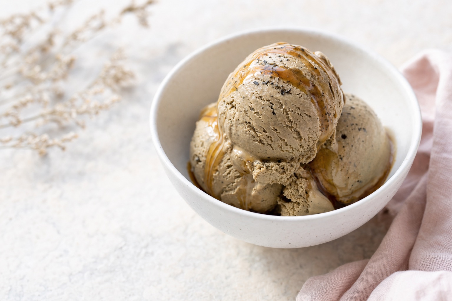Hojicha-Burnt Honey Ice Cream
