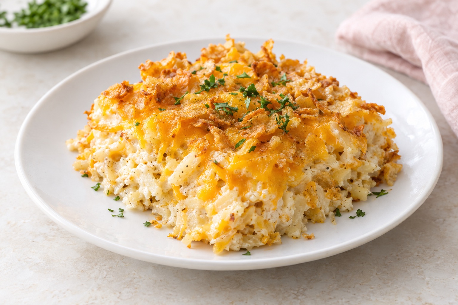 Cheesy Funeral Potatoes from Scratch