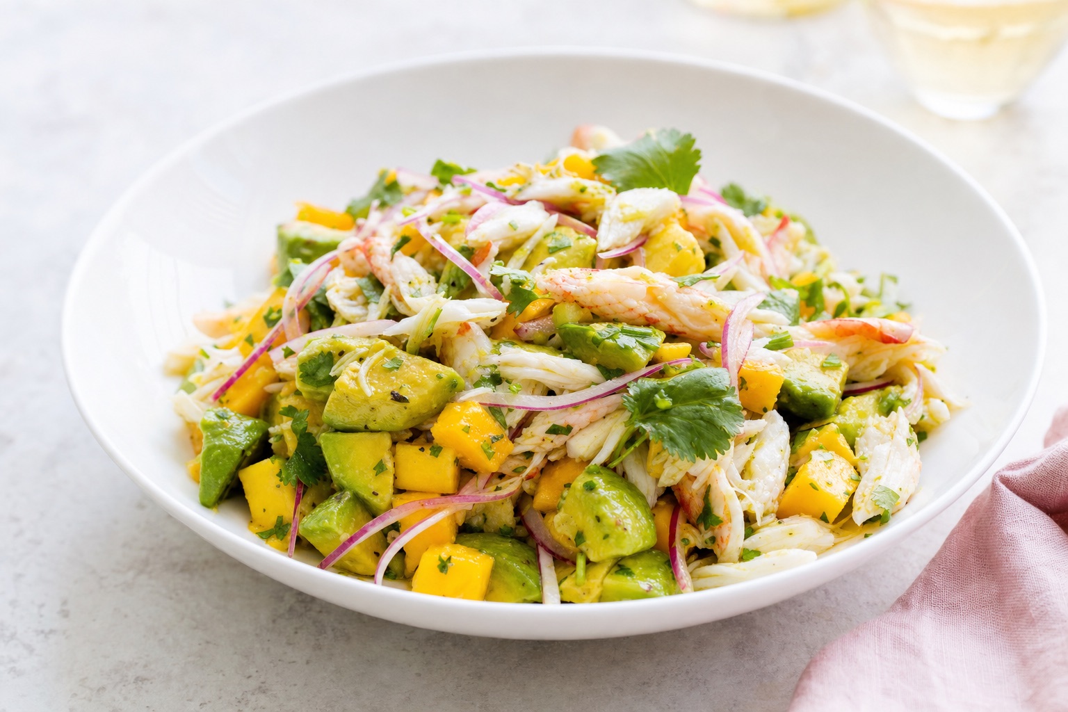 Crab Mango and Avocado Salad