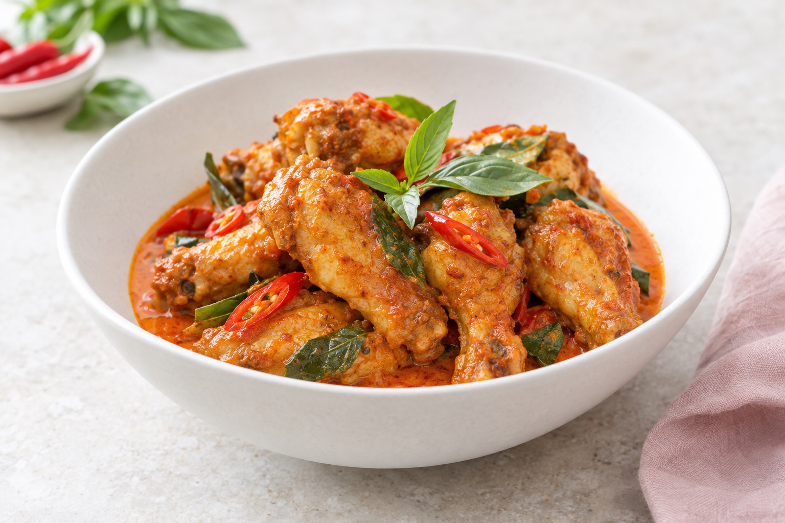 Thai Red Curry Chicken Wings