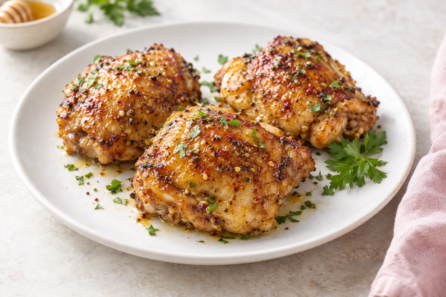 Honey Spice Chicken Thighs