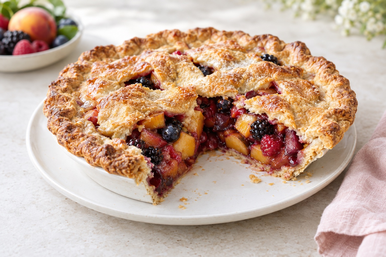 Late-Summer Mixed-Fruit Pie