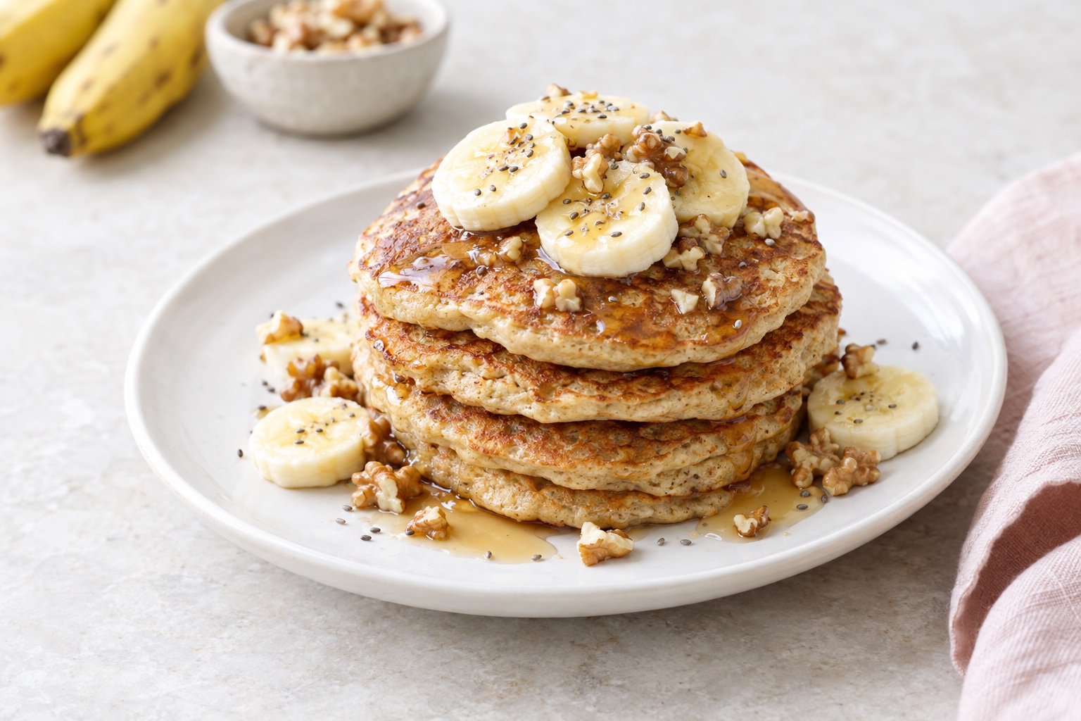 Healthy Banana Pancakes
