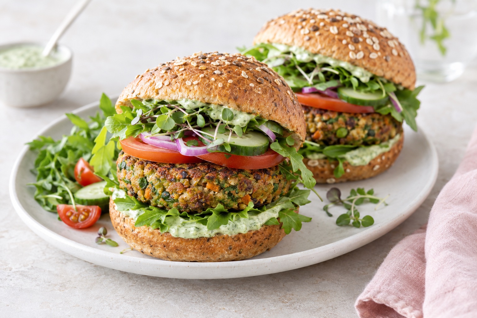 Green Goddess Veggie Burgers