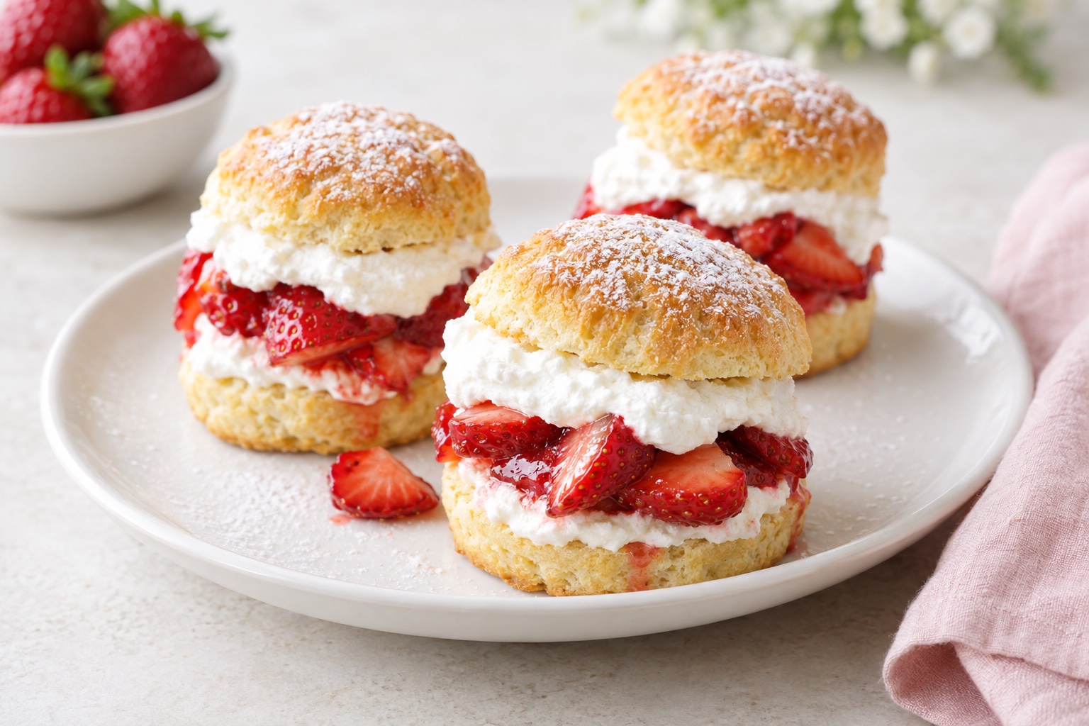Strawberry Shortcake Sliders