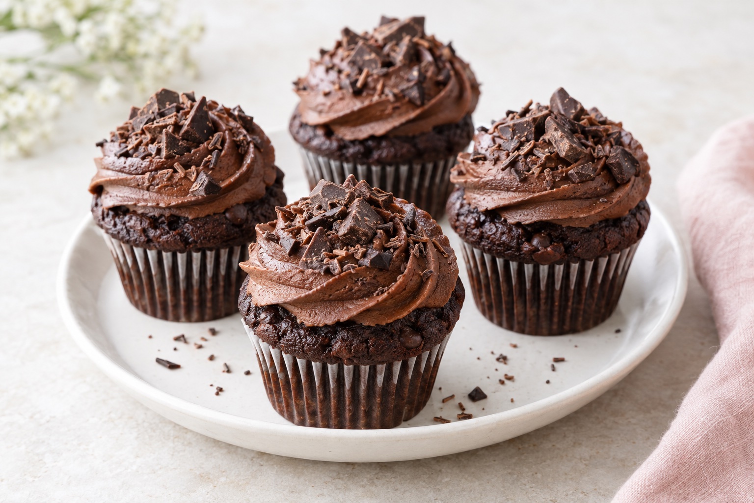 Double Chocolate Cupcakes