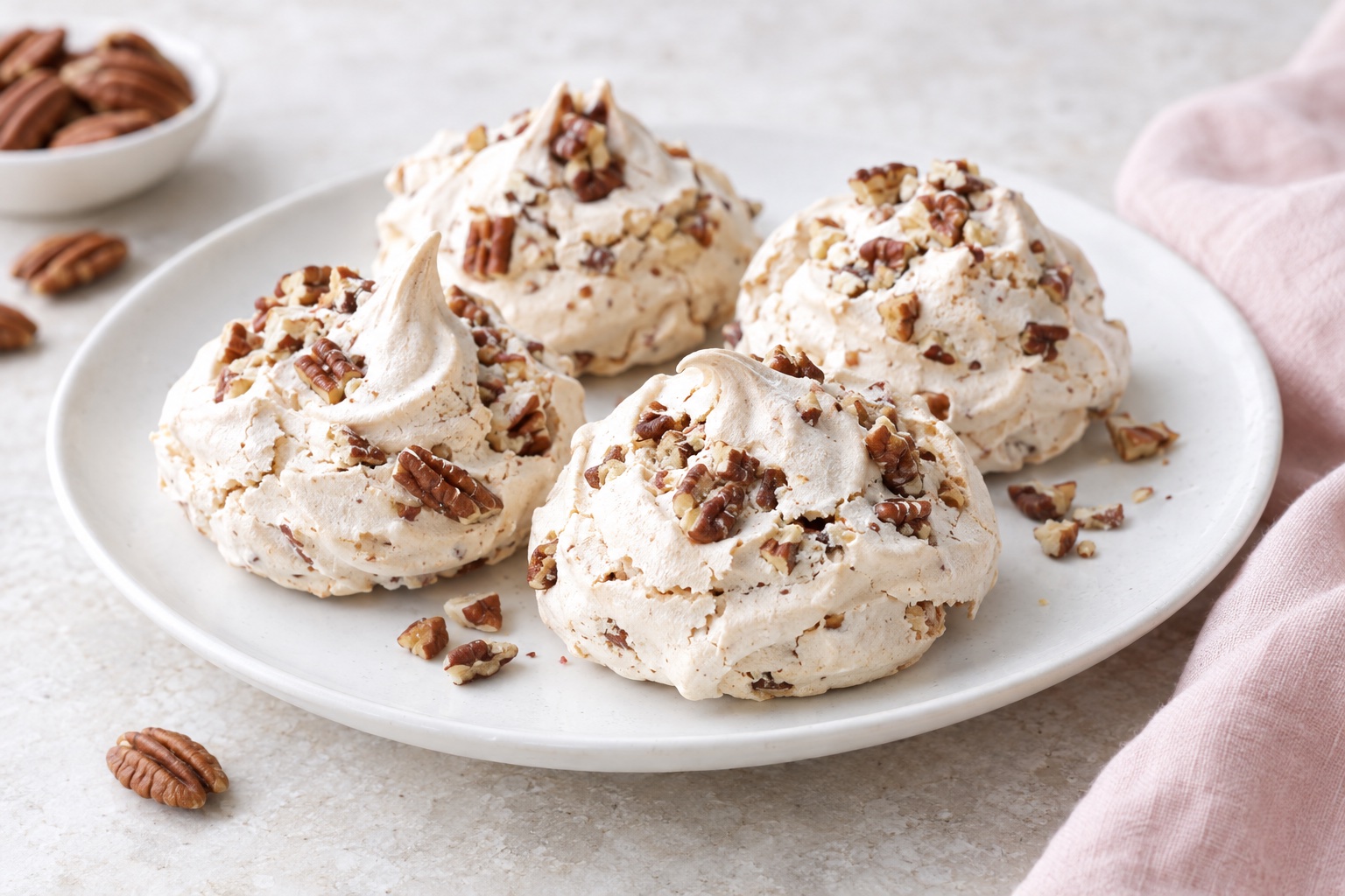 Pecan Meringue Cookies