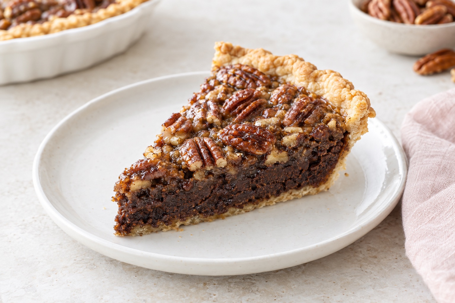 Pecan Brownie Pie