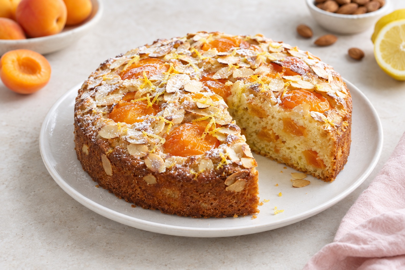 Apricot, Almond and Lemon Cake
