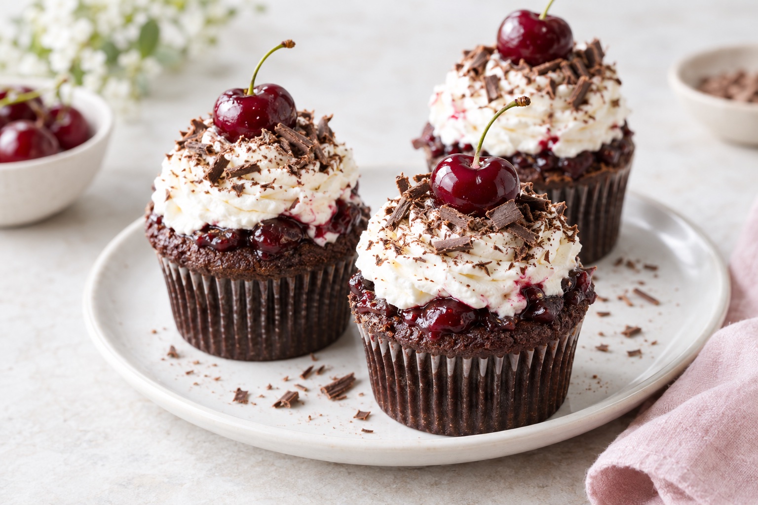 Black Forest Cupcakes