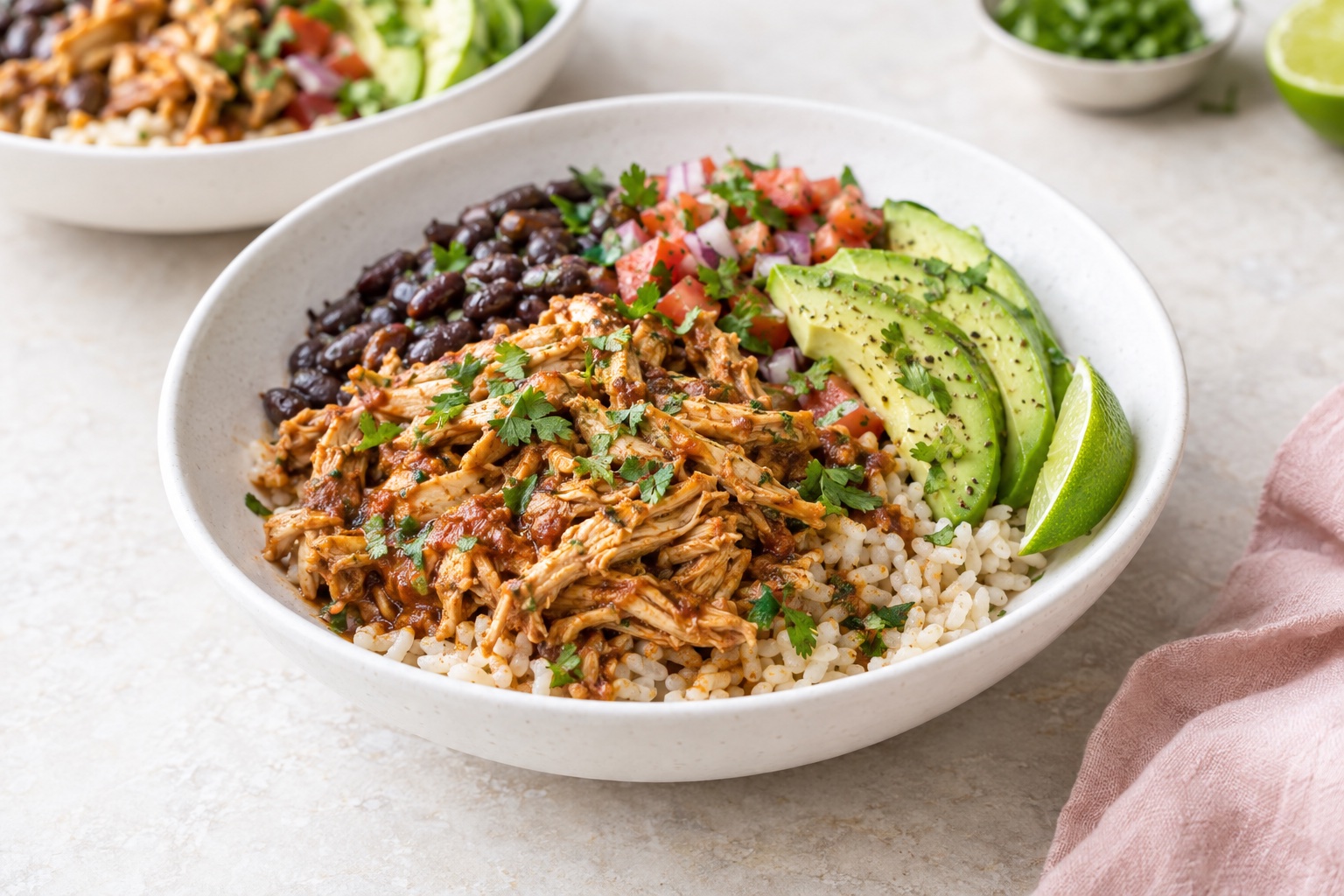 Pressure Cooker Chipotle Chicken and Rice Bowls