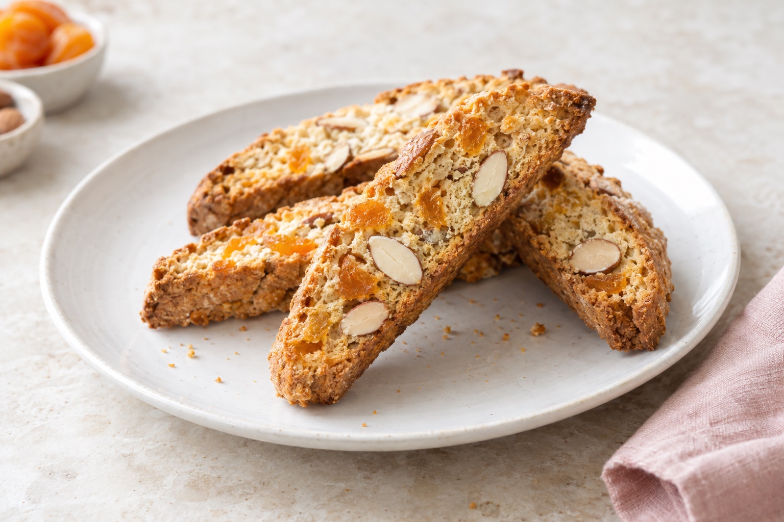 Almond Apricot Biscotti