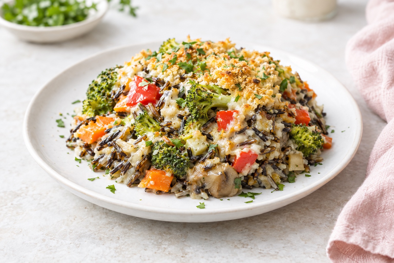 Wild Rice and Vegetable Casserole