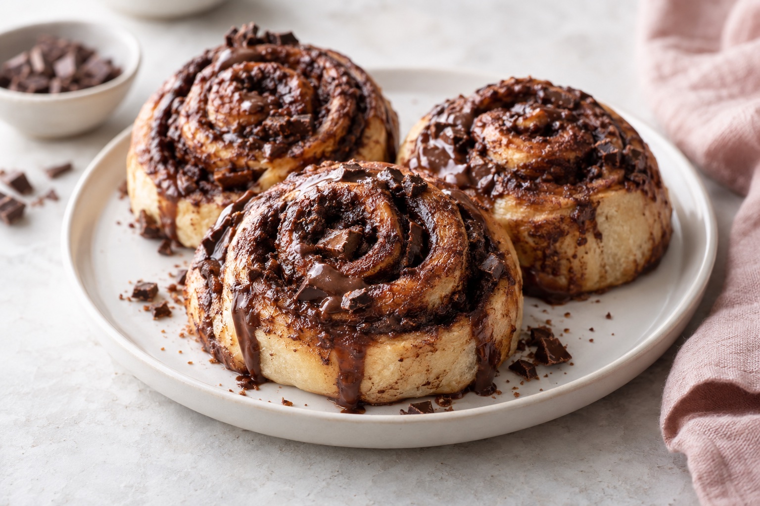 Easy Chocolate Cinnamon Buns