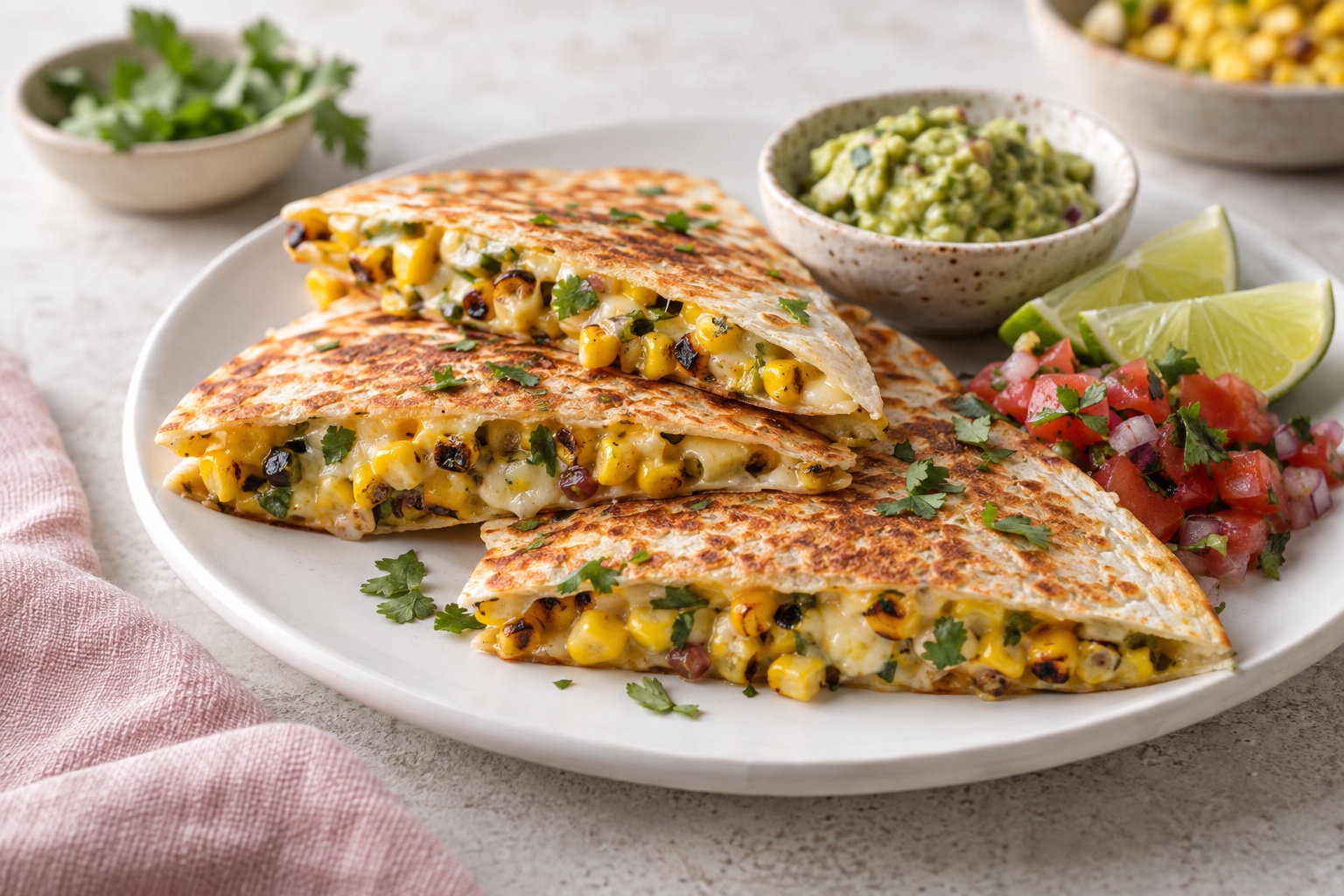 Roasted Corn Quesadillas