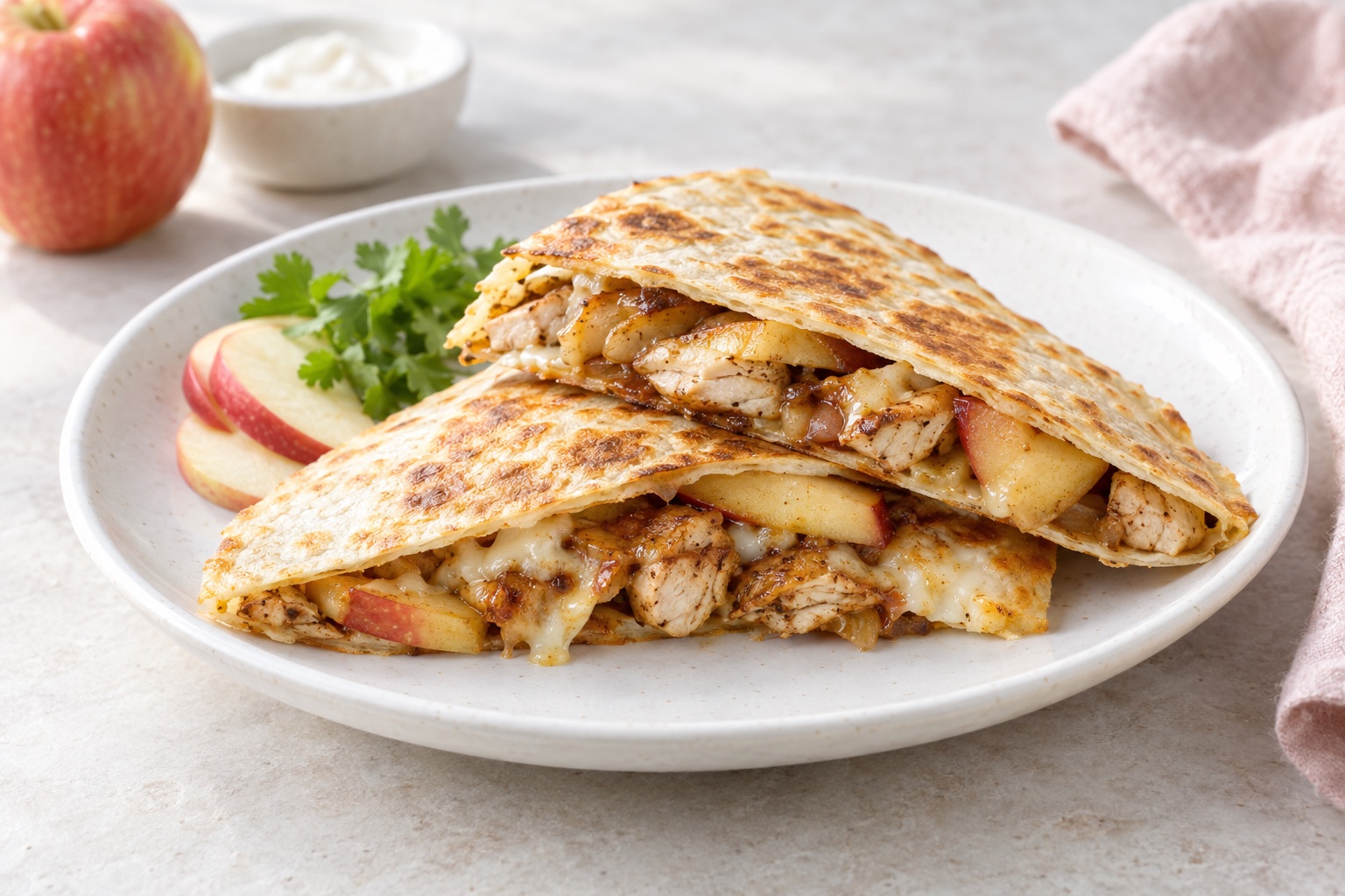 Apple Chicken Quesadilla