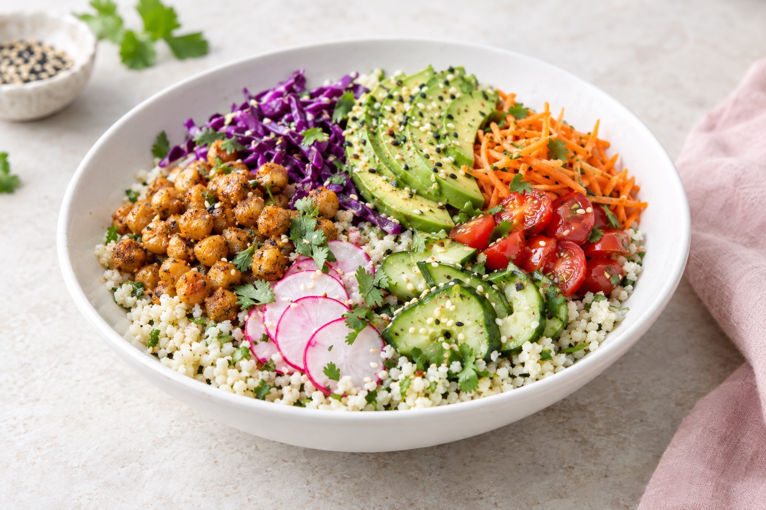 Rainbow Cauliflower Rice Bowl