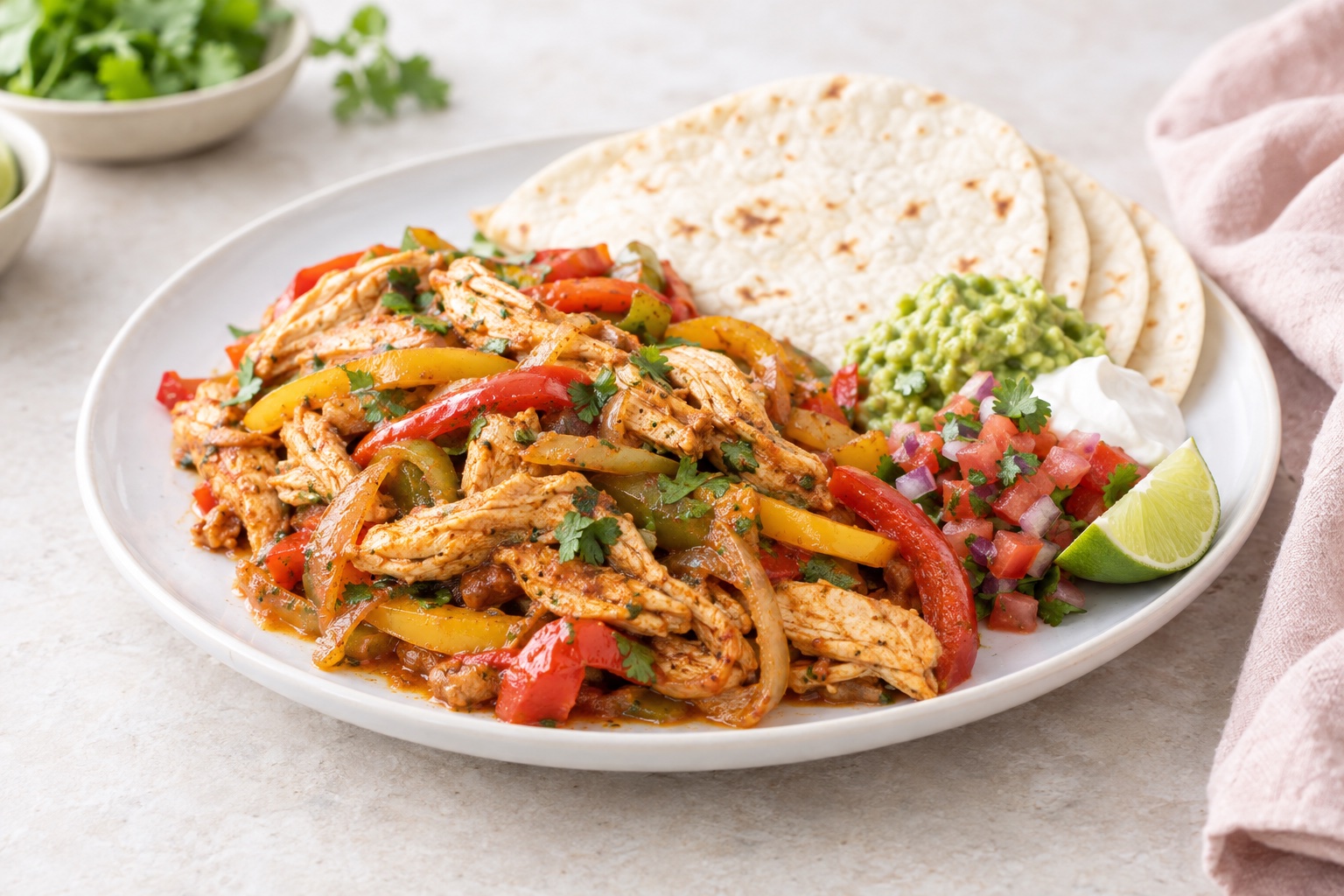 Chicken Fajitas in the Crockpot