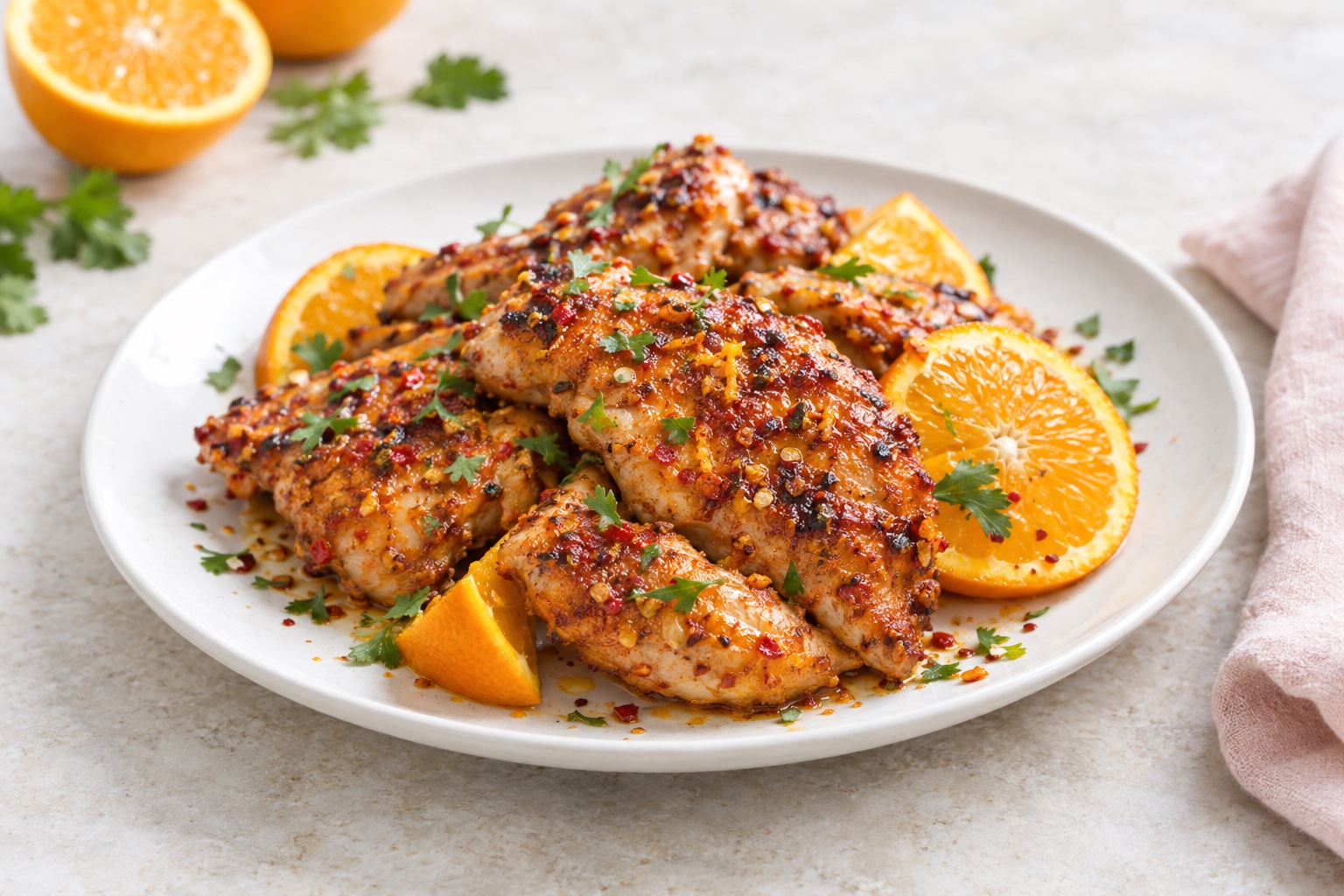 Spicy Orange Marinated Chicken
