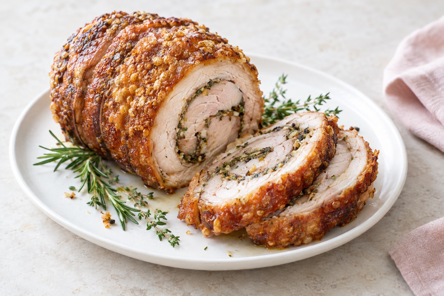 Deep-Fried Sous Vide Turkey Porchetta