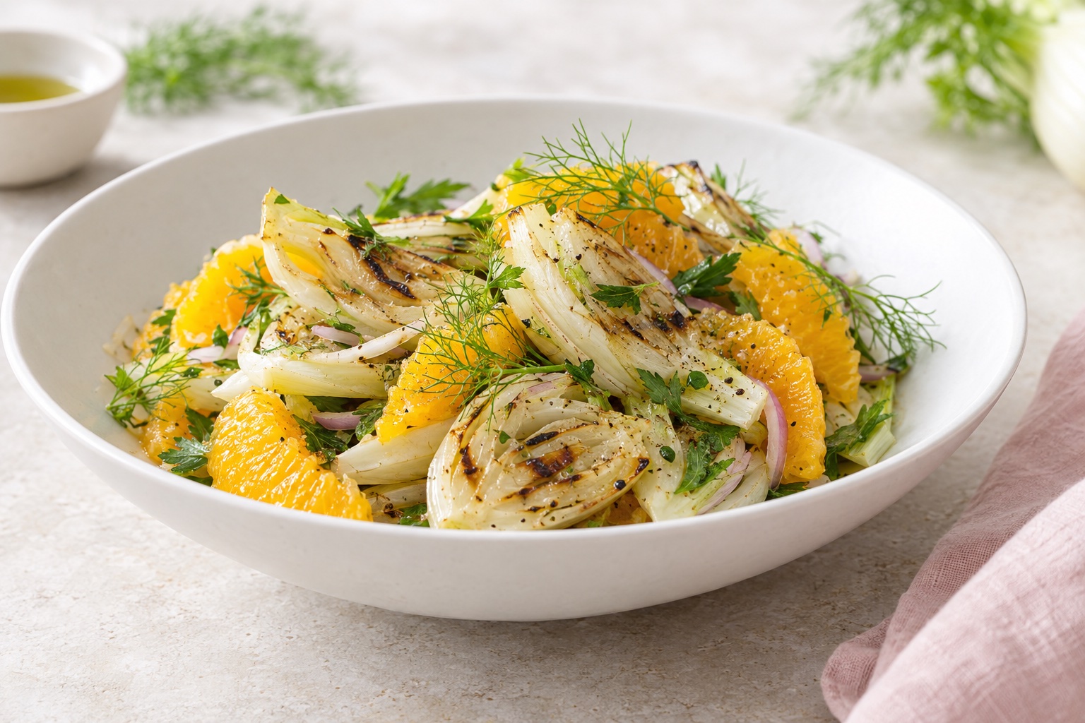 Grilled Fennel and Orange Salad