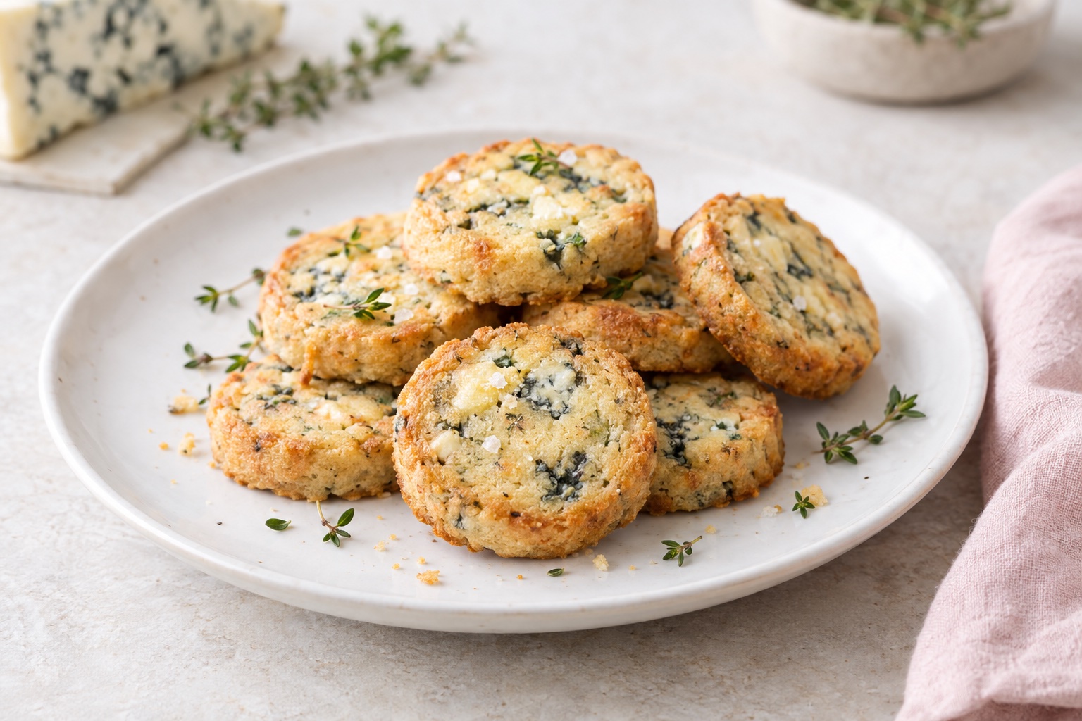 Saint Agur Blue Cheese Sablés