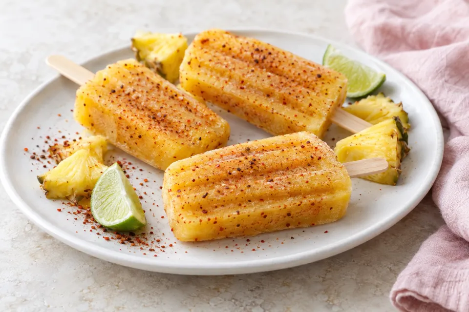 Pineapple-Chile Paletas