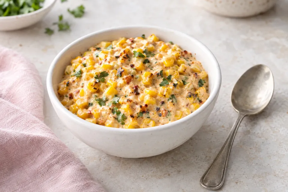 Chipotle Corn Salsa Creamed Corn