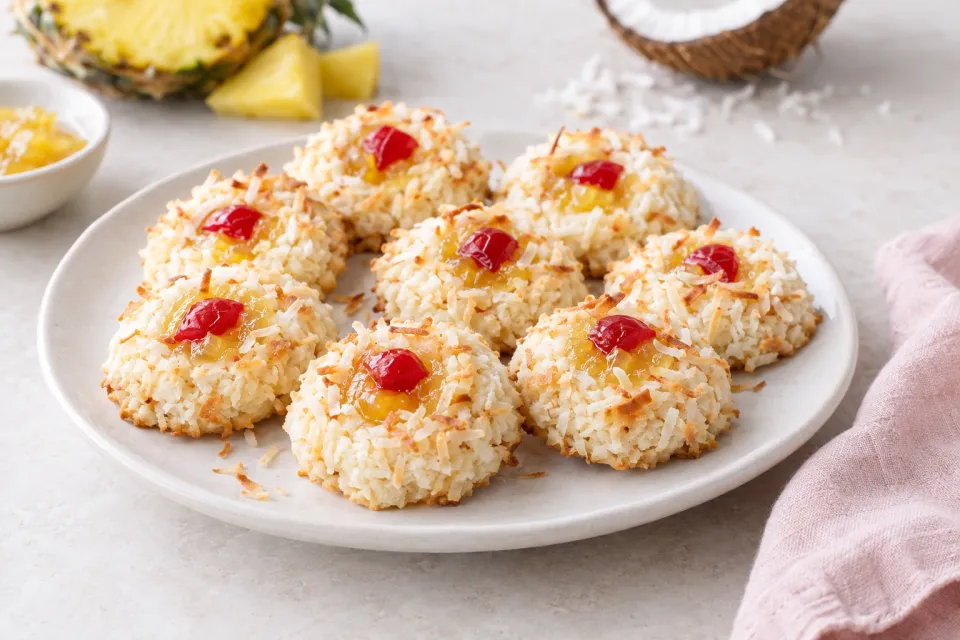 Coconut Pineapple Gem Cookies