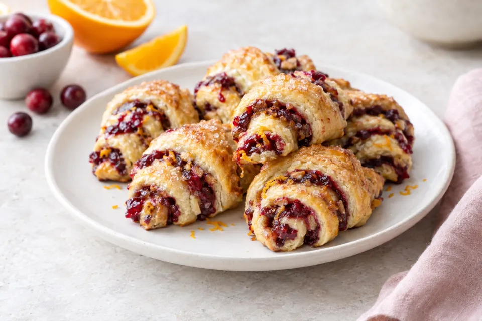 Cranberry Orange Rugelach