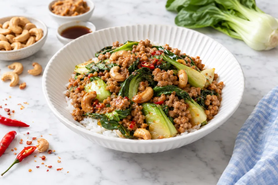 Spicy Cashew Pork