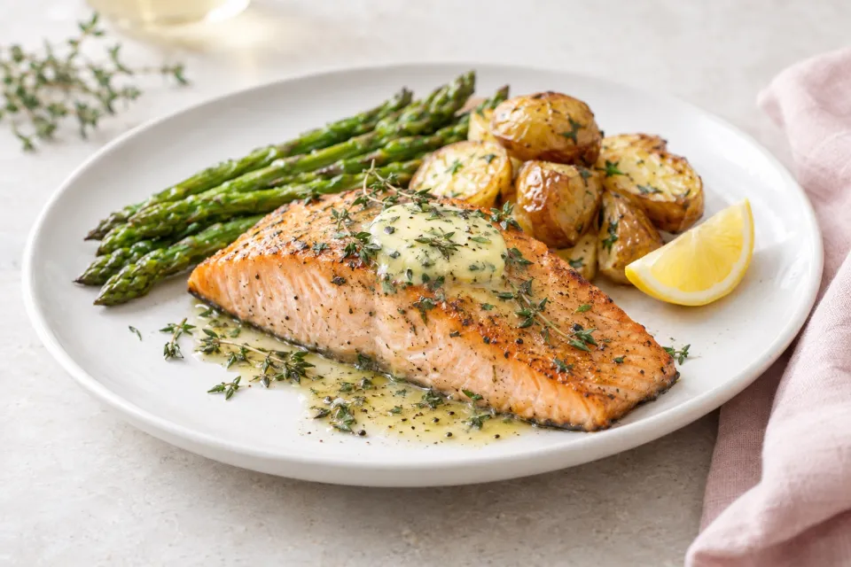 Salmon with Thyme Butter