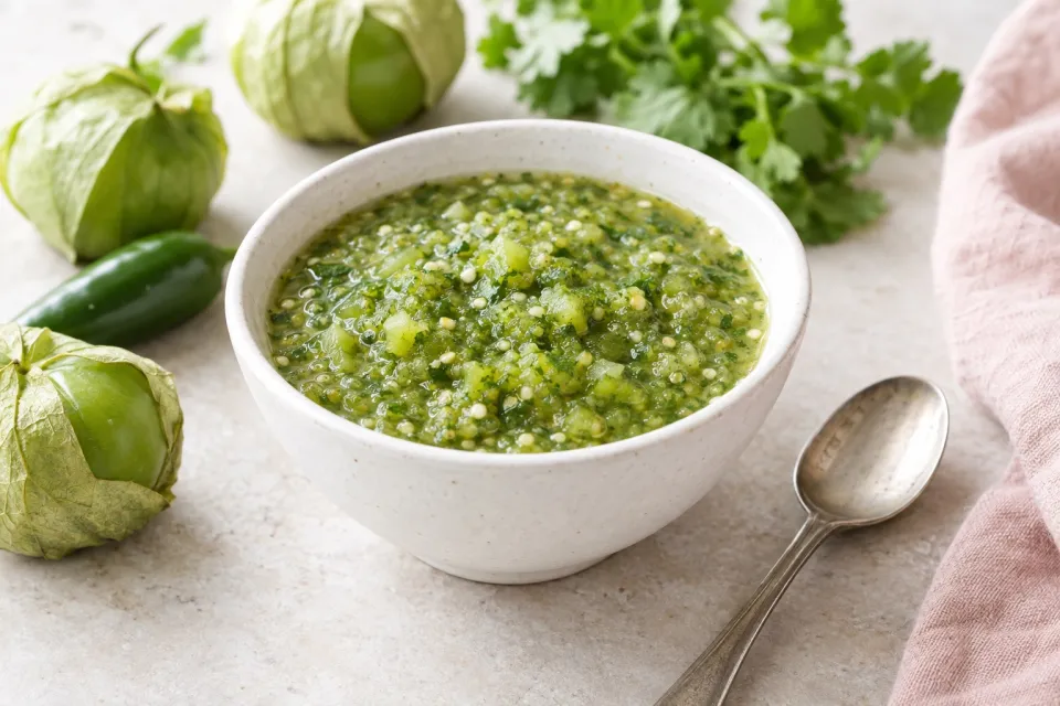 Raw Tomatillo Salsa