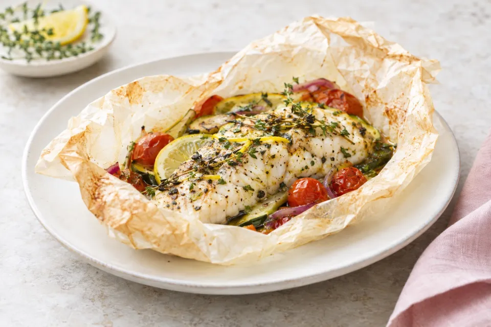 Grilled Fish in Parchment