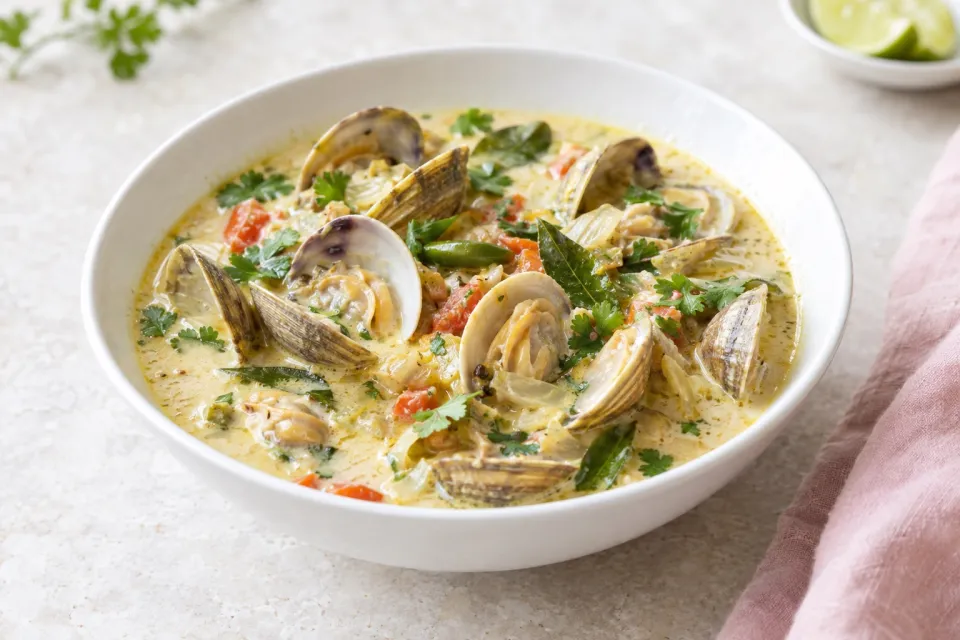 Anglo-Indian Coconut Clam Stew