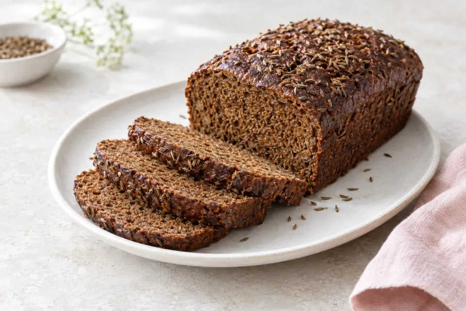 Rye Bread with Molasses and Caraway