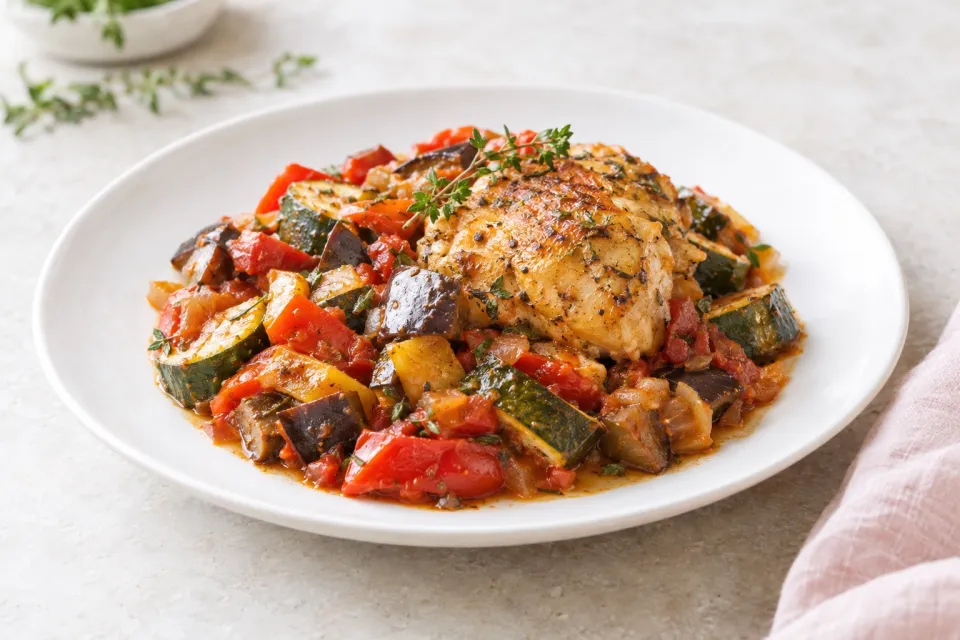 Easy Ratatouille with Chicken