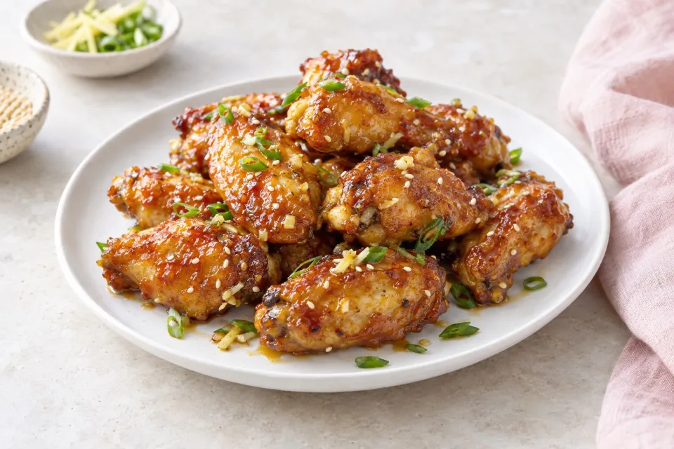 Ginger Honey Chicken Wings
