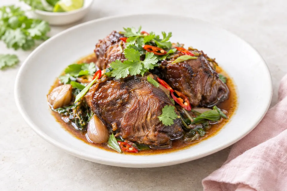 Thai-Style Braised Pork Cheeks