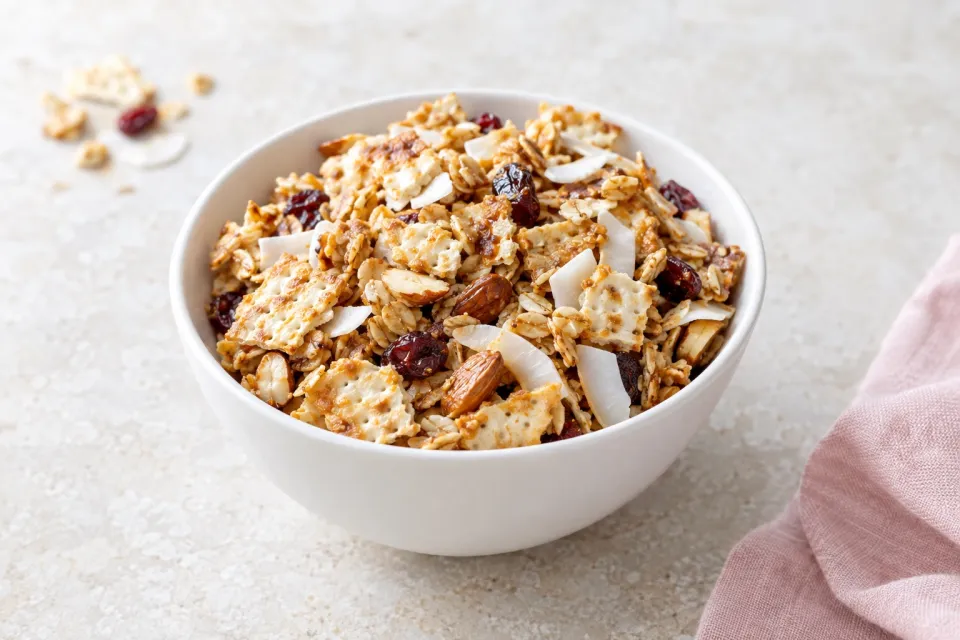 Coconut Matzo Granola