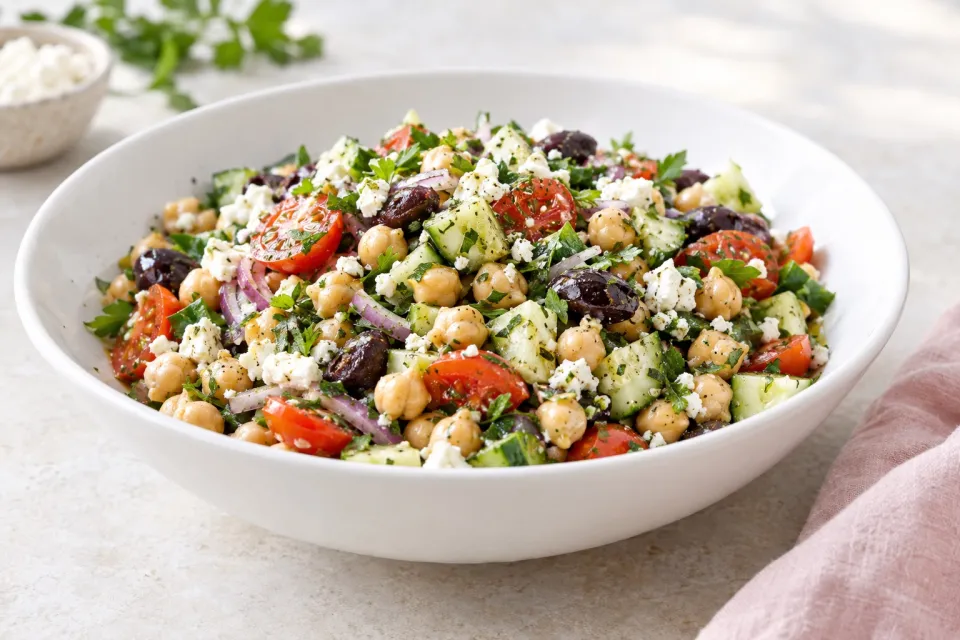 Greek-Style Chickpea Salad