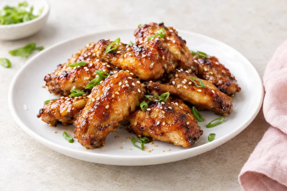 Miso Glazed Chicken Wings