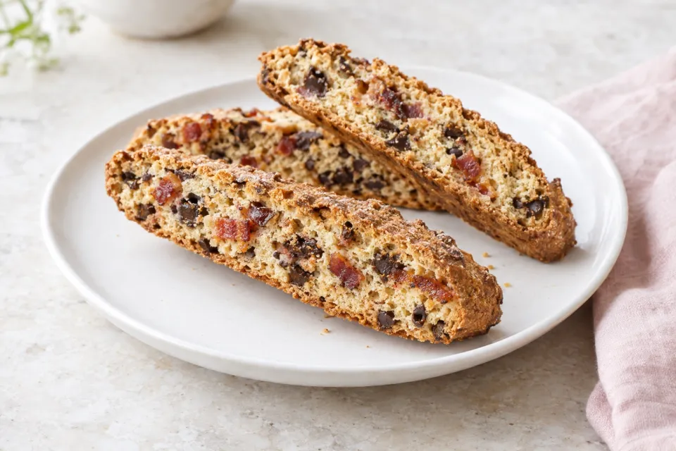 Bacon Chocolate Chip Biscotti