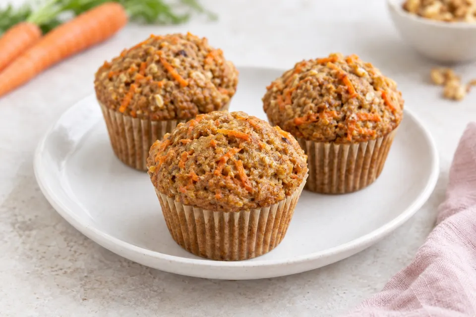 Whole Wheat Carrot Muffins