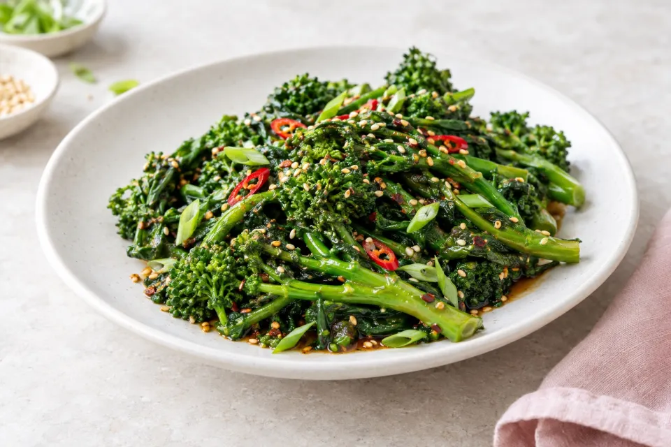Broccoli Rabe with Asian Flavors