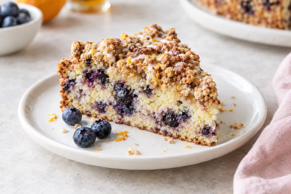 Blueberry Grand Marnier Coffee Cake