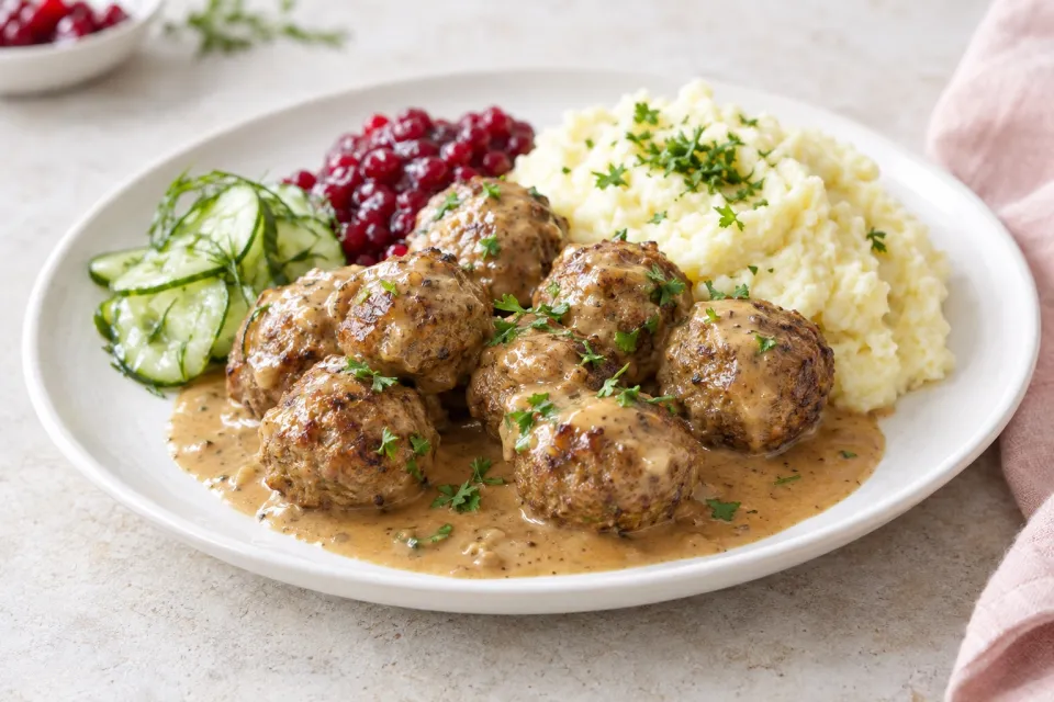 Juicy and Tender Swedish Meatballs with Rich Gravy