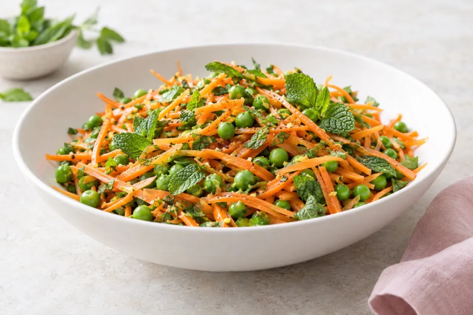 Carrot, Pea, and Mint Salad