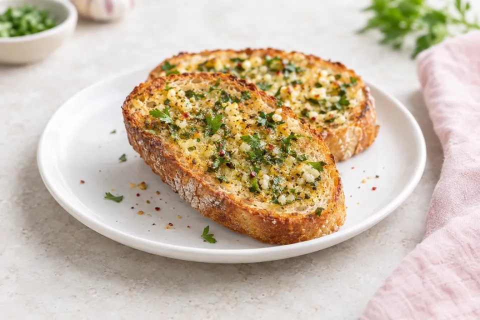 Vegan: Breakfast Garlic Toast
